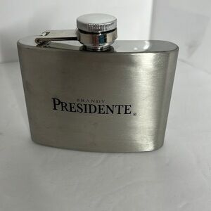 BRANDY PRESIDENTE, STAINLESS STEEL FLASK